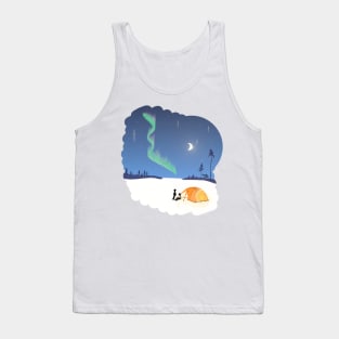 Scandinavia: Aurora Borealis pitch Tank Top